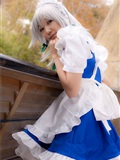 cosplay美女套图 c77 Sakuya Izayoi　白丝假发扮相(1)(86)